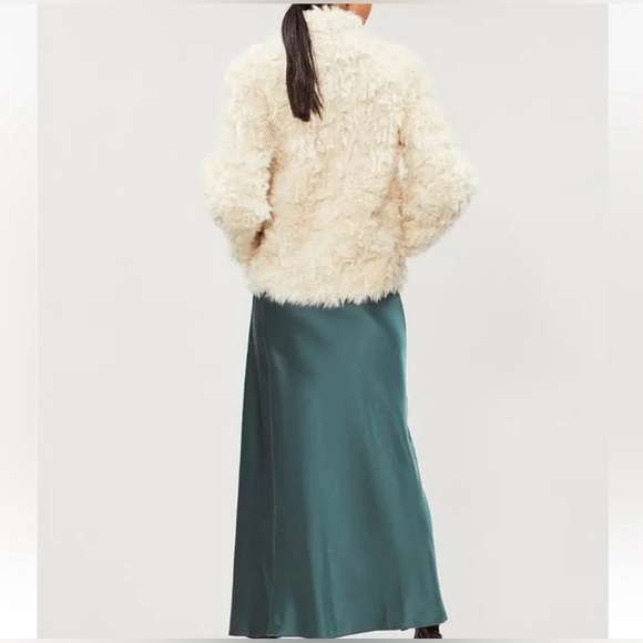 Vince Faux Shearling Fur Coat Jacket - Picture 5 of 12